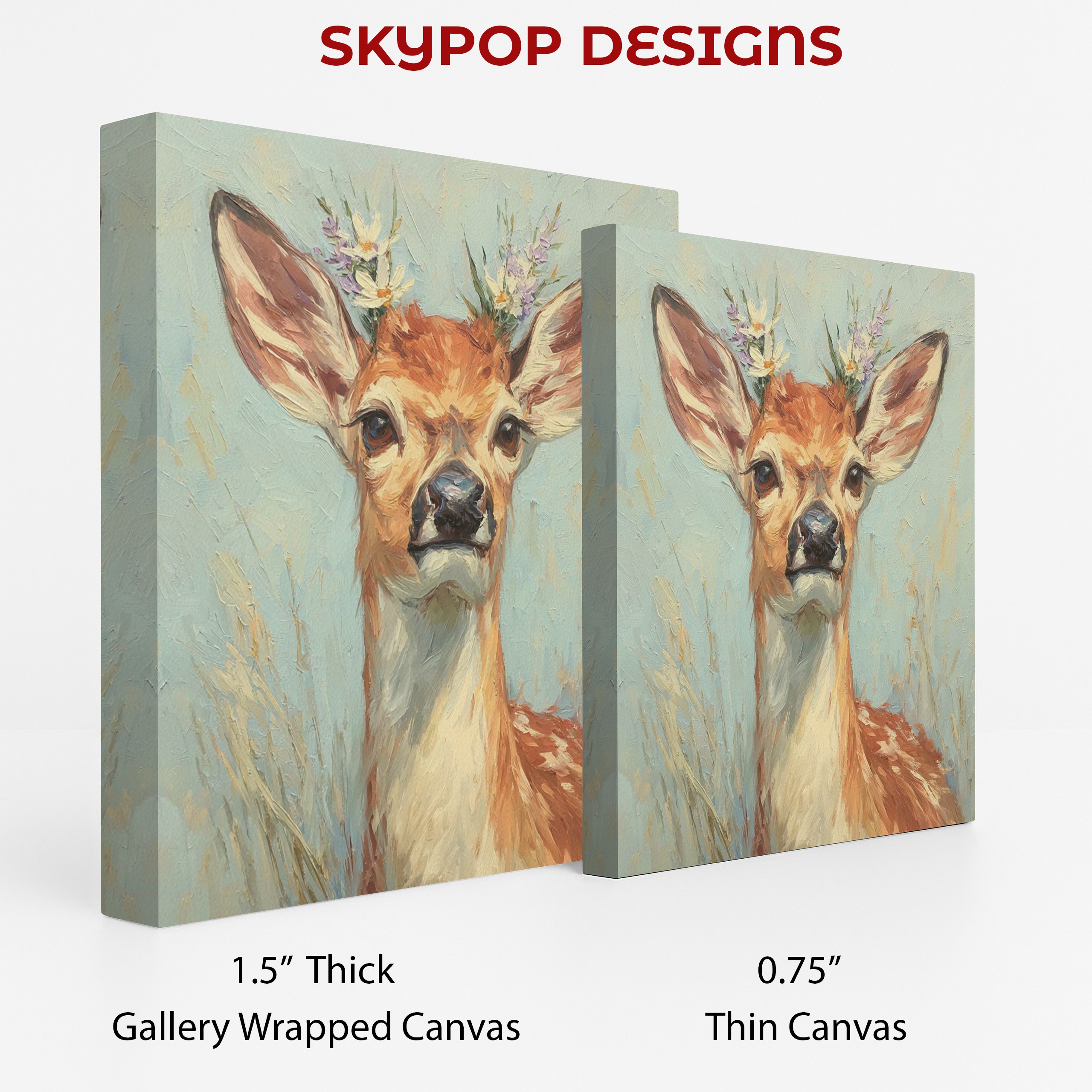 2.jpg Deer Flower Crown Art