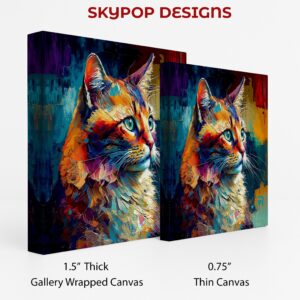 Vibrant Cat Art