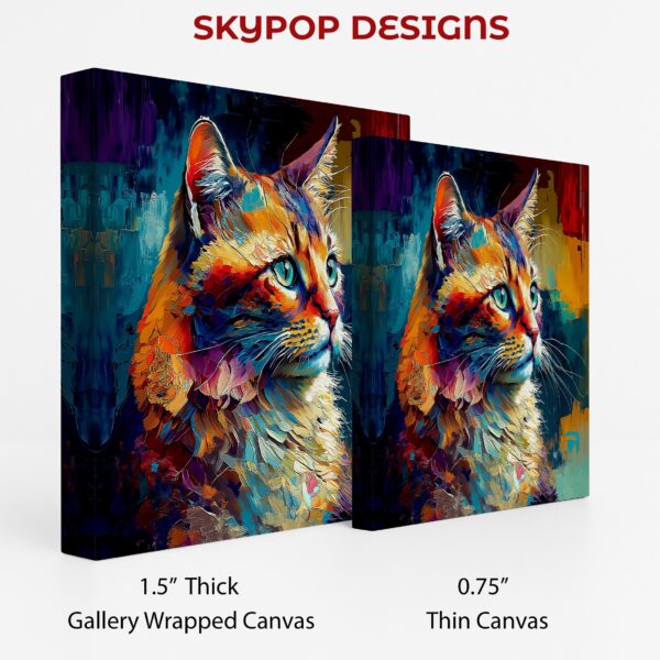 Vibrant Cat Art
