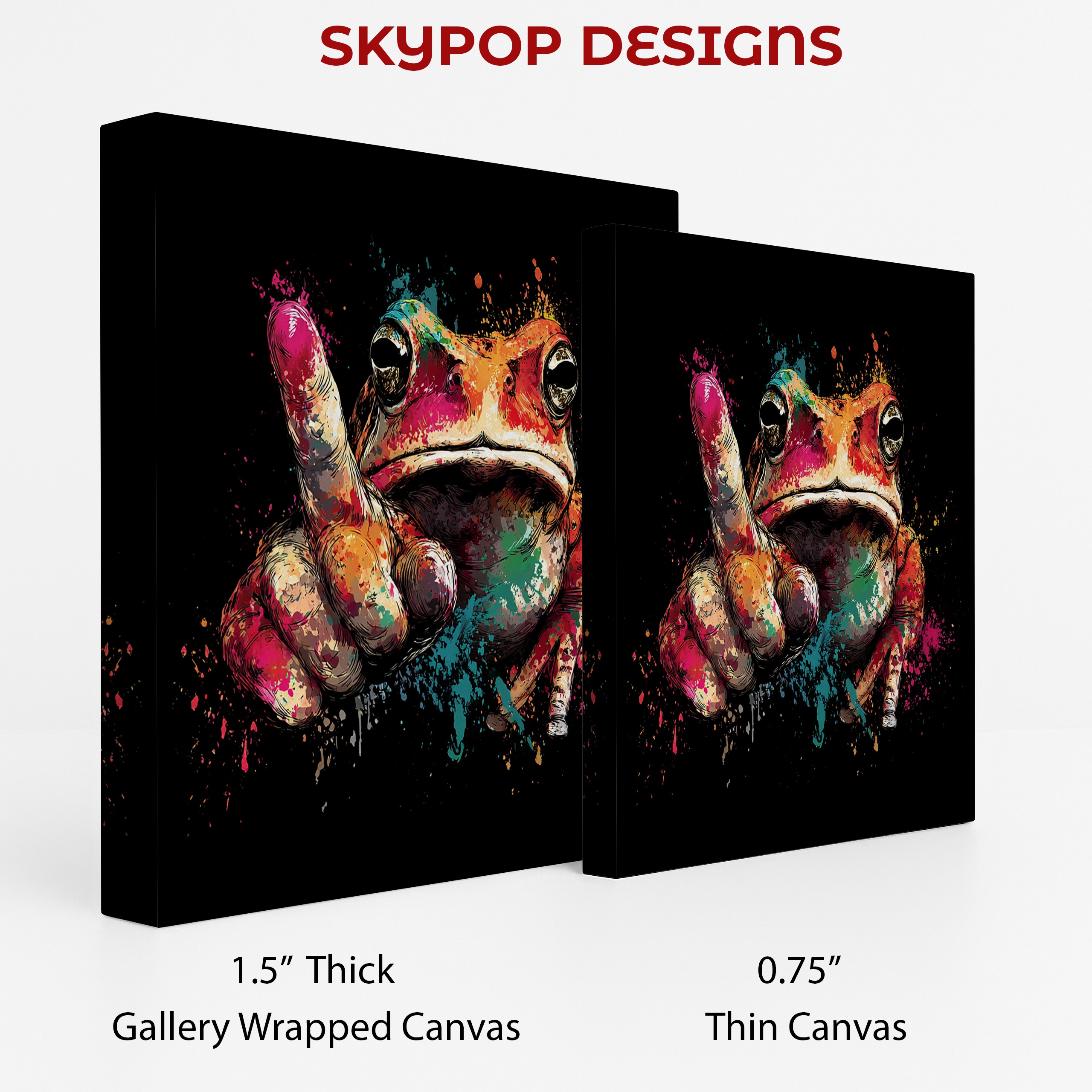 2.jpg Colorful Frog Art