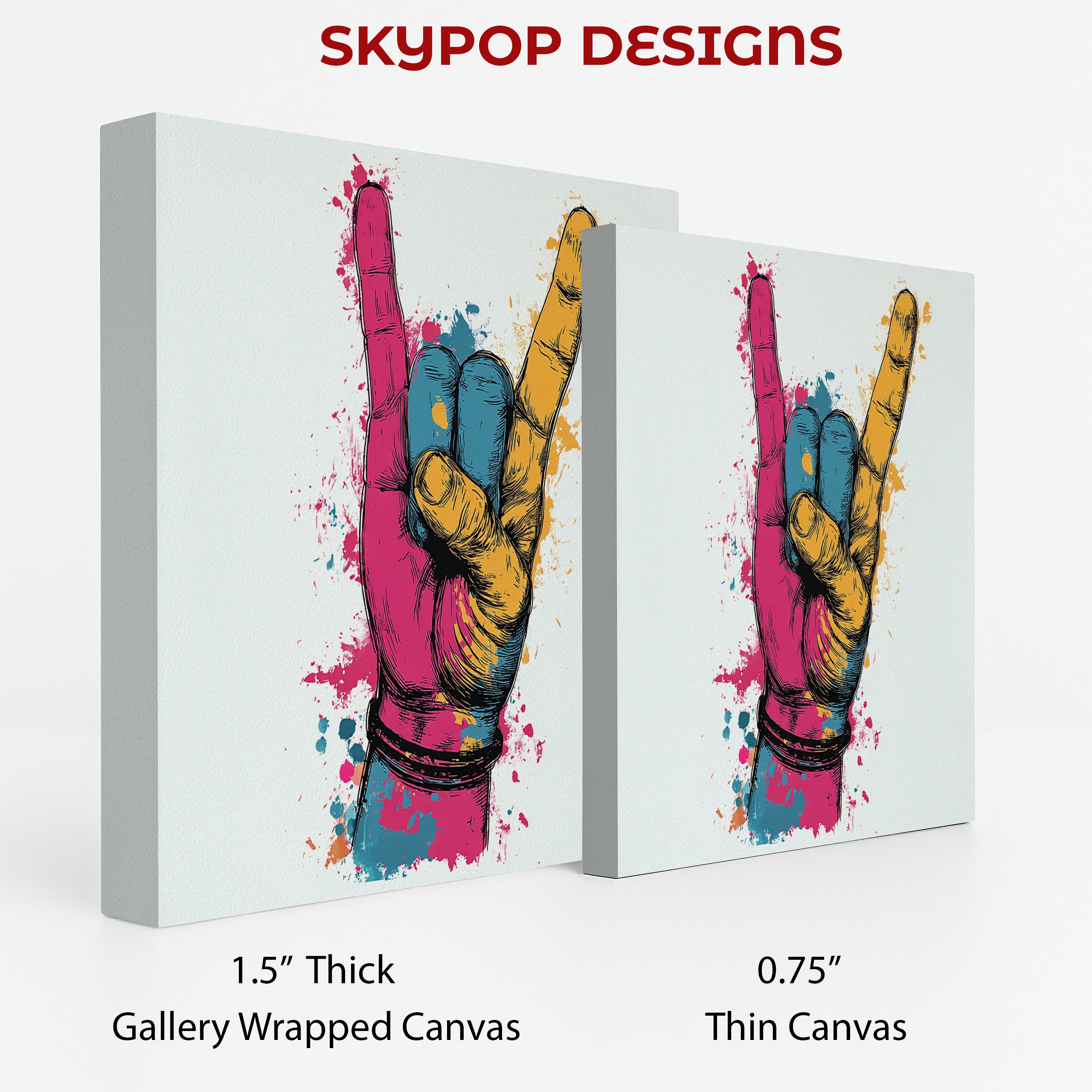2.jpg Rock On Hand Sign Art