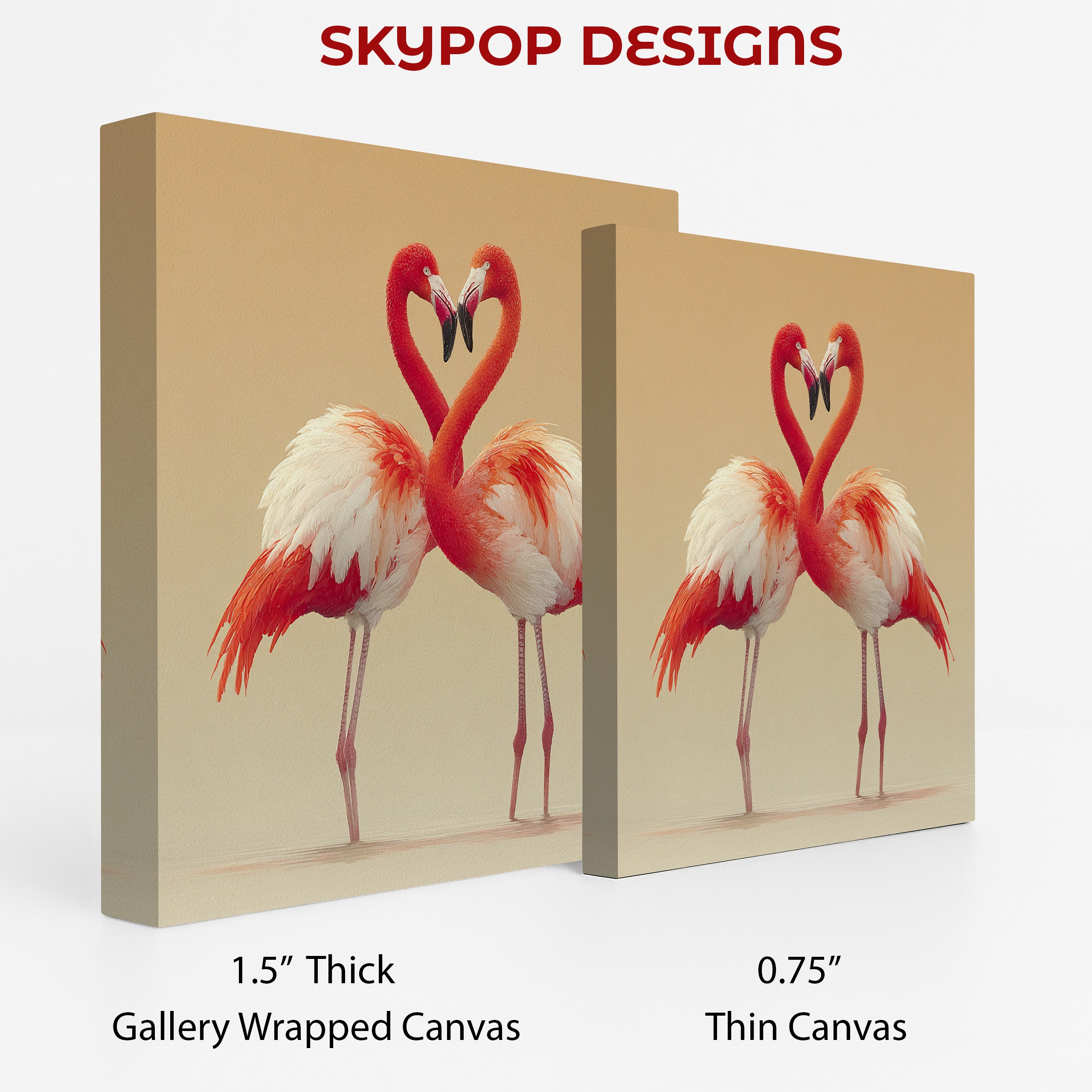 2.jpg Flamingo Love Heart Art