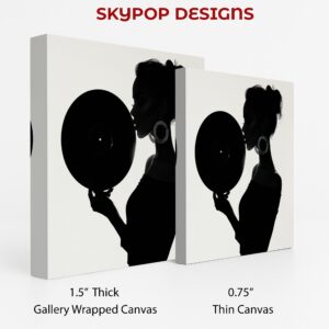 Vinyl Record Silhouette Art