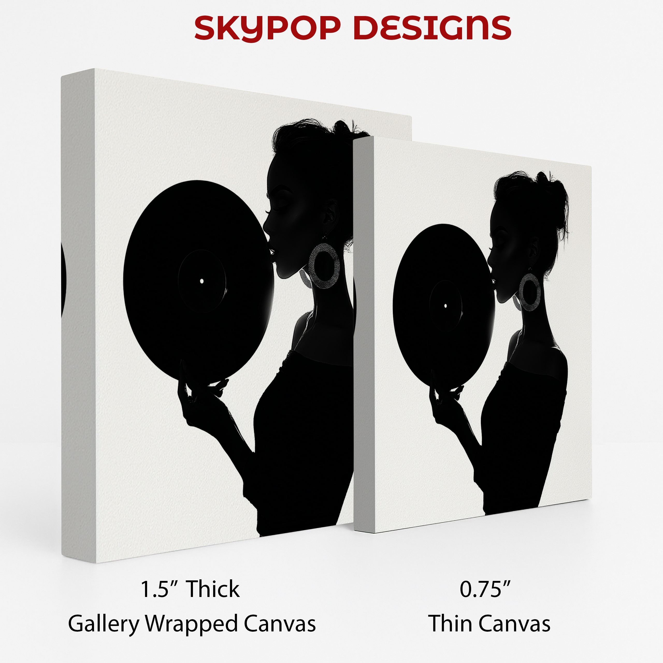 2.jpg Vinyl Record Silhouette Art