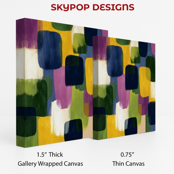 Colorful Geometric Blocks Art