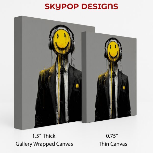 Headphone Smiley Face Art