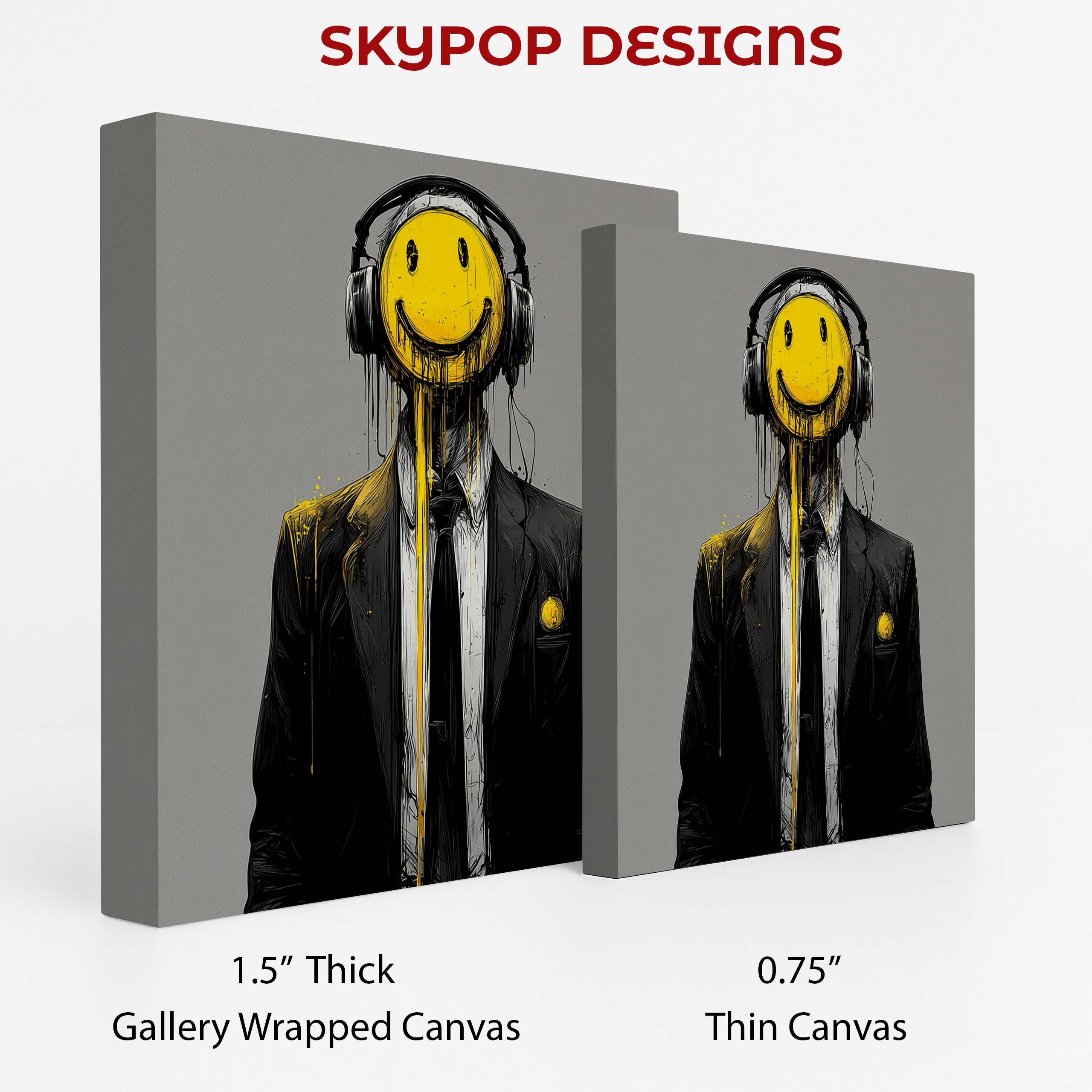 2.jpg Headphone Smiley Face Art