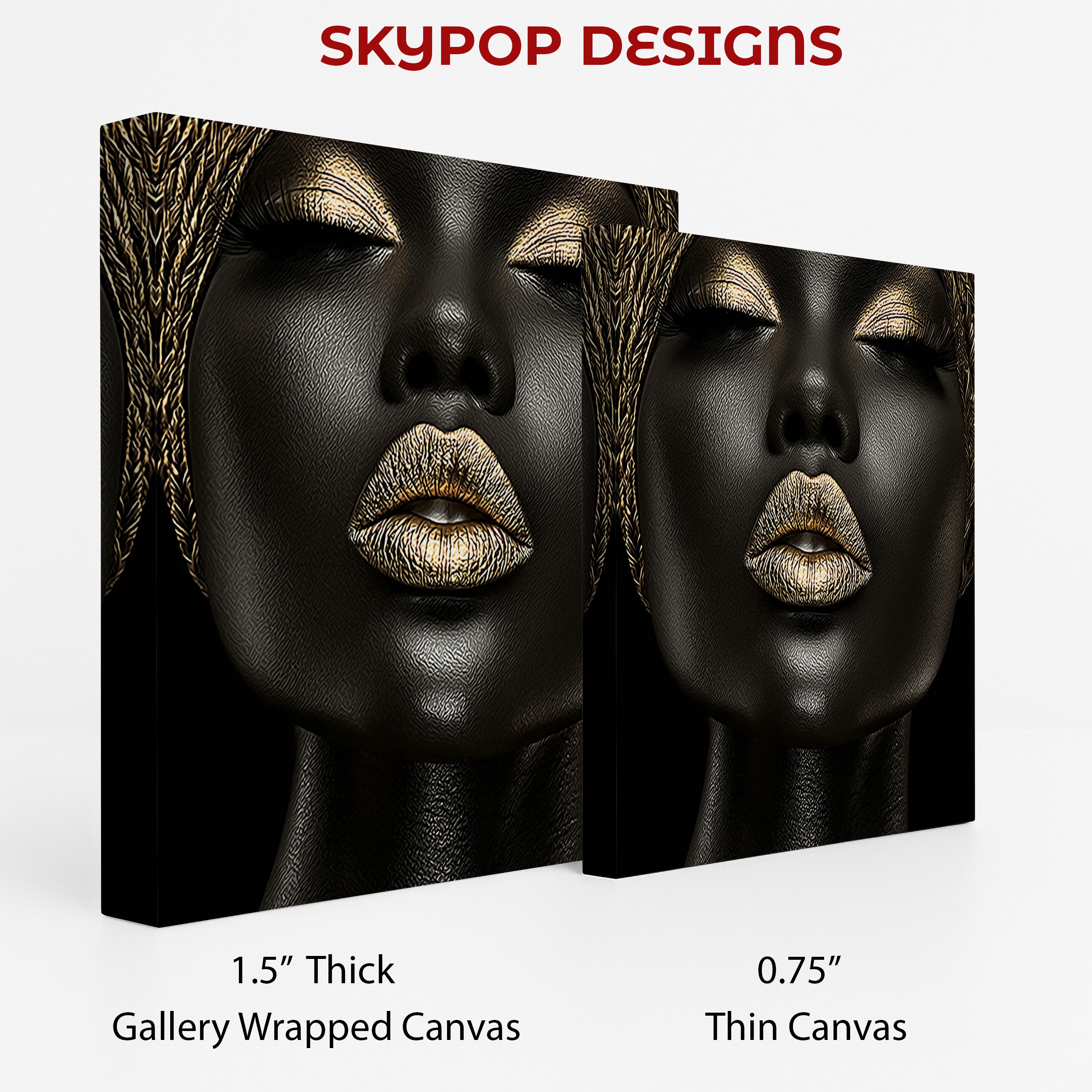 2.jpg Golden Lips Portrait Art
