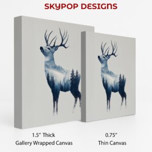 Deer Forest Silhouette Art