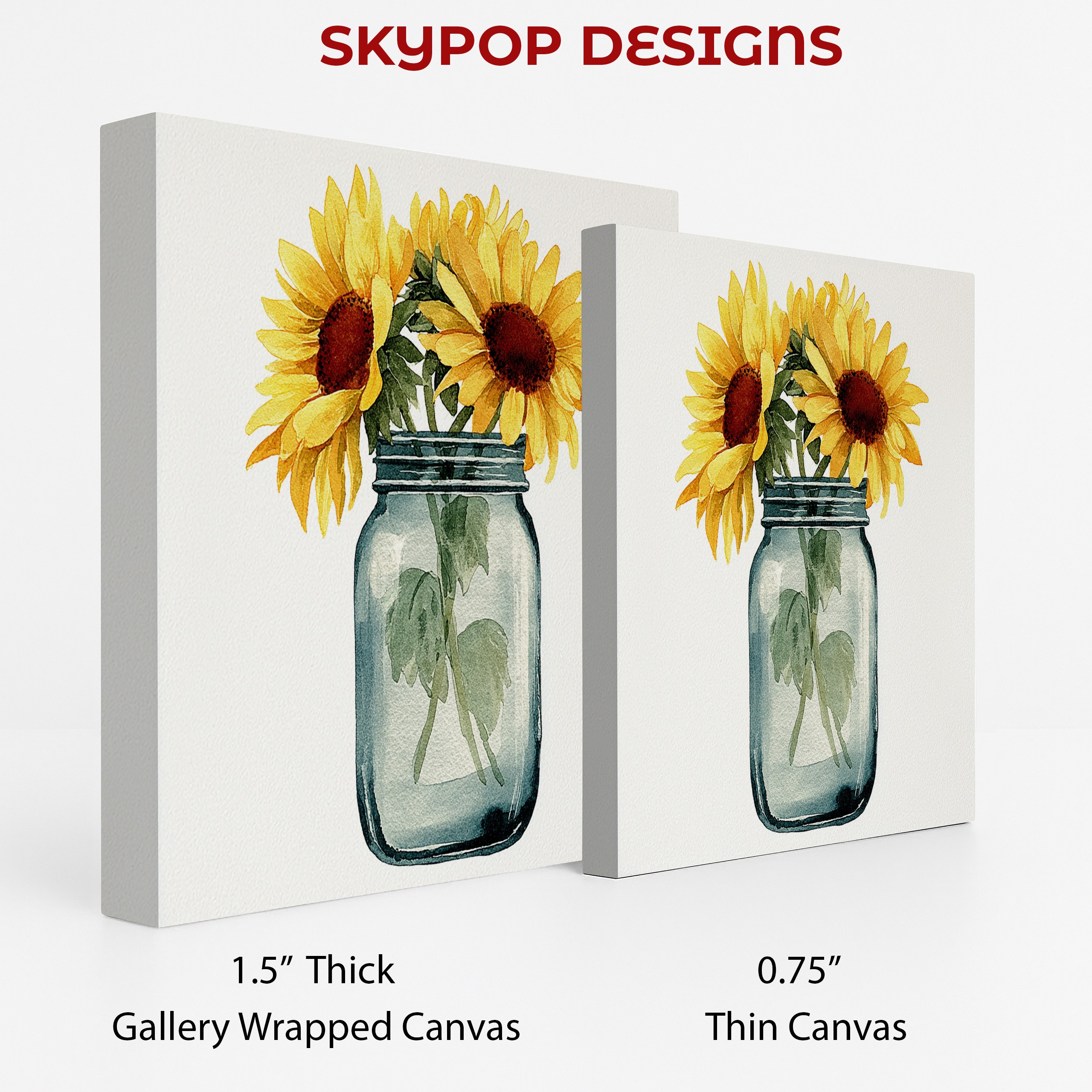 2.jpg Sunflower Mason Jar Art