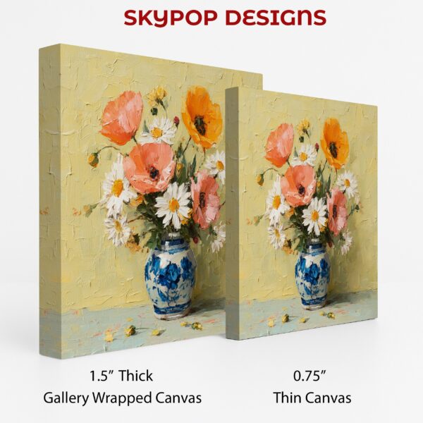 Poppy and Daisy Bouquet Art