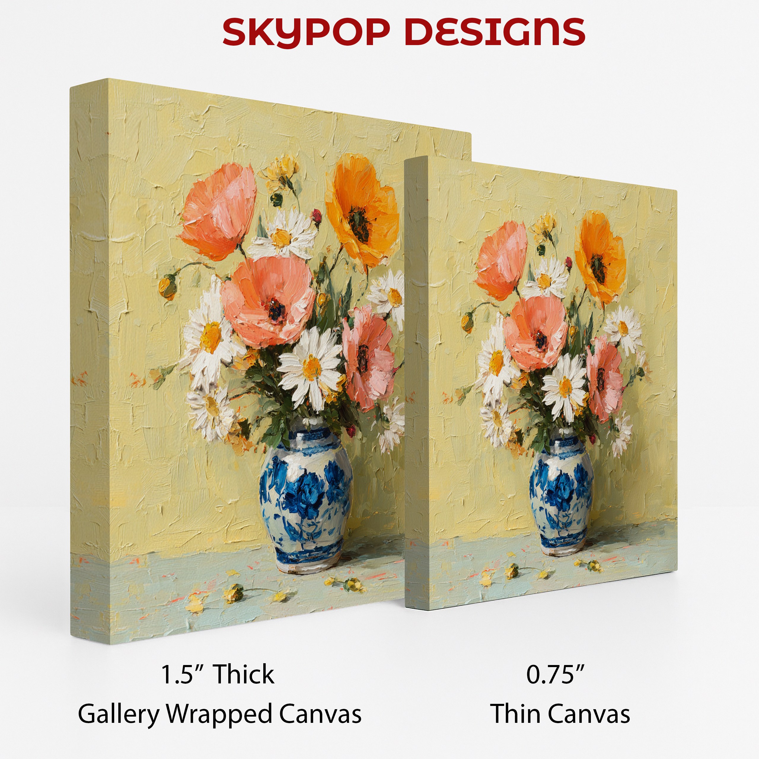 2.jpg Poppy and Daisy Bouquet Art