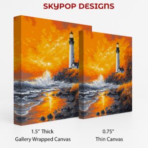 Lighthouse Sunset Art