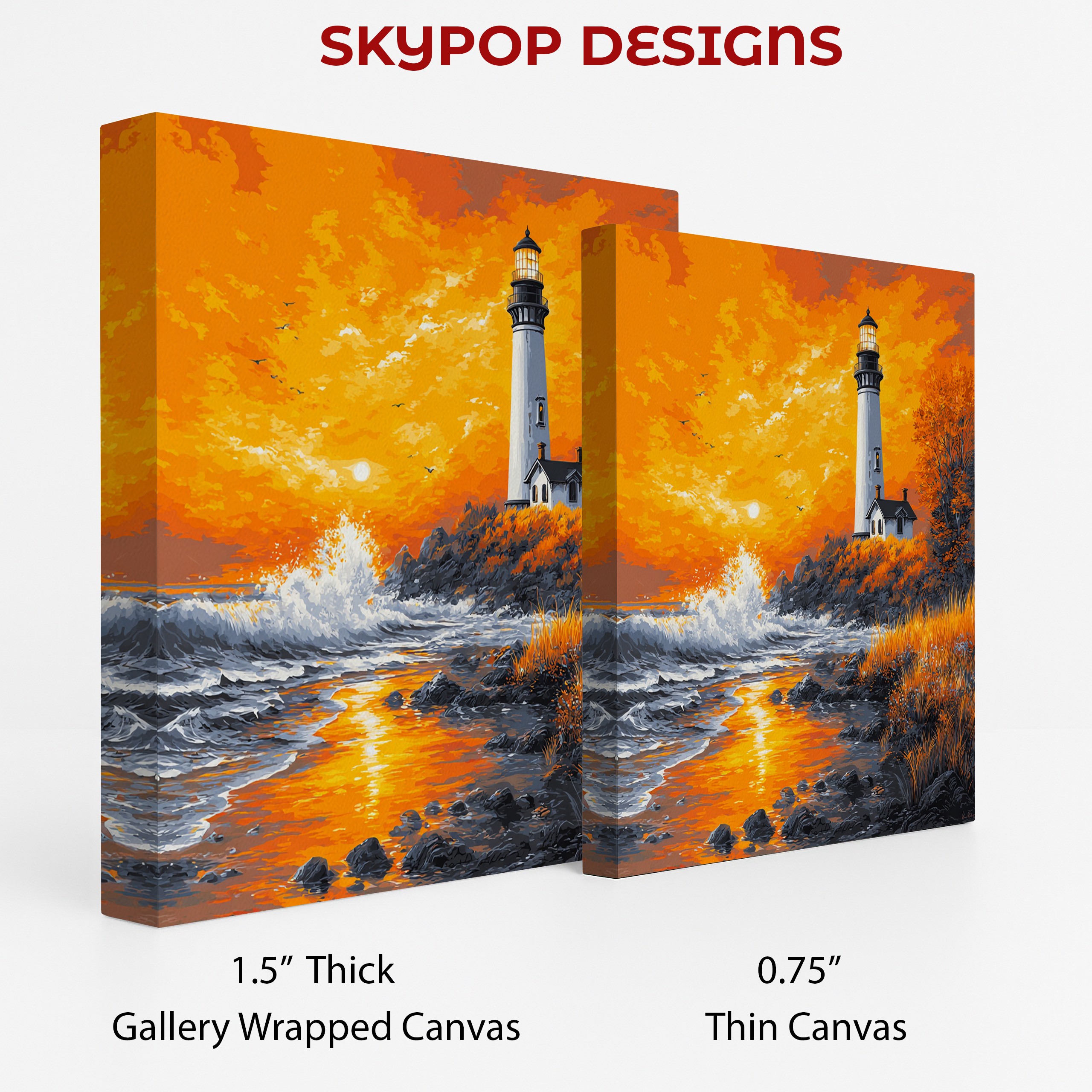 2.jpg Lighthouse Sunset Art