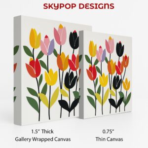 Colorful Tulip Garden Art