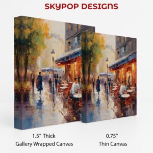 Parisian Cafe Scene Art