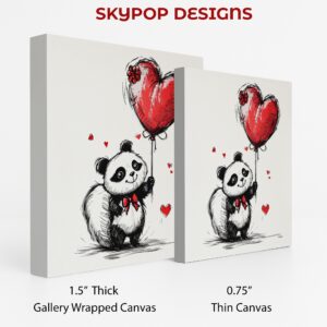 Panda Heart Balloon Art