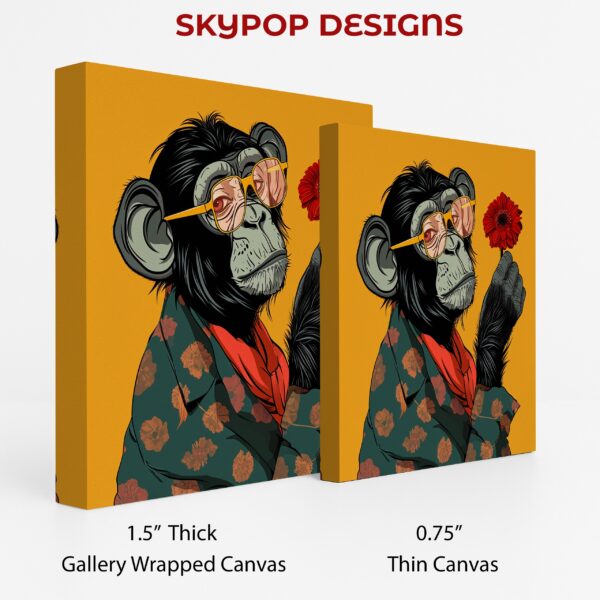 Hipster Chimp Art