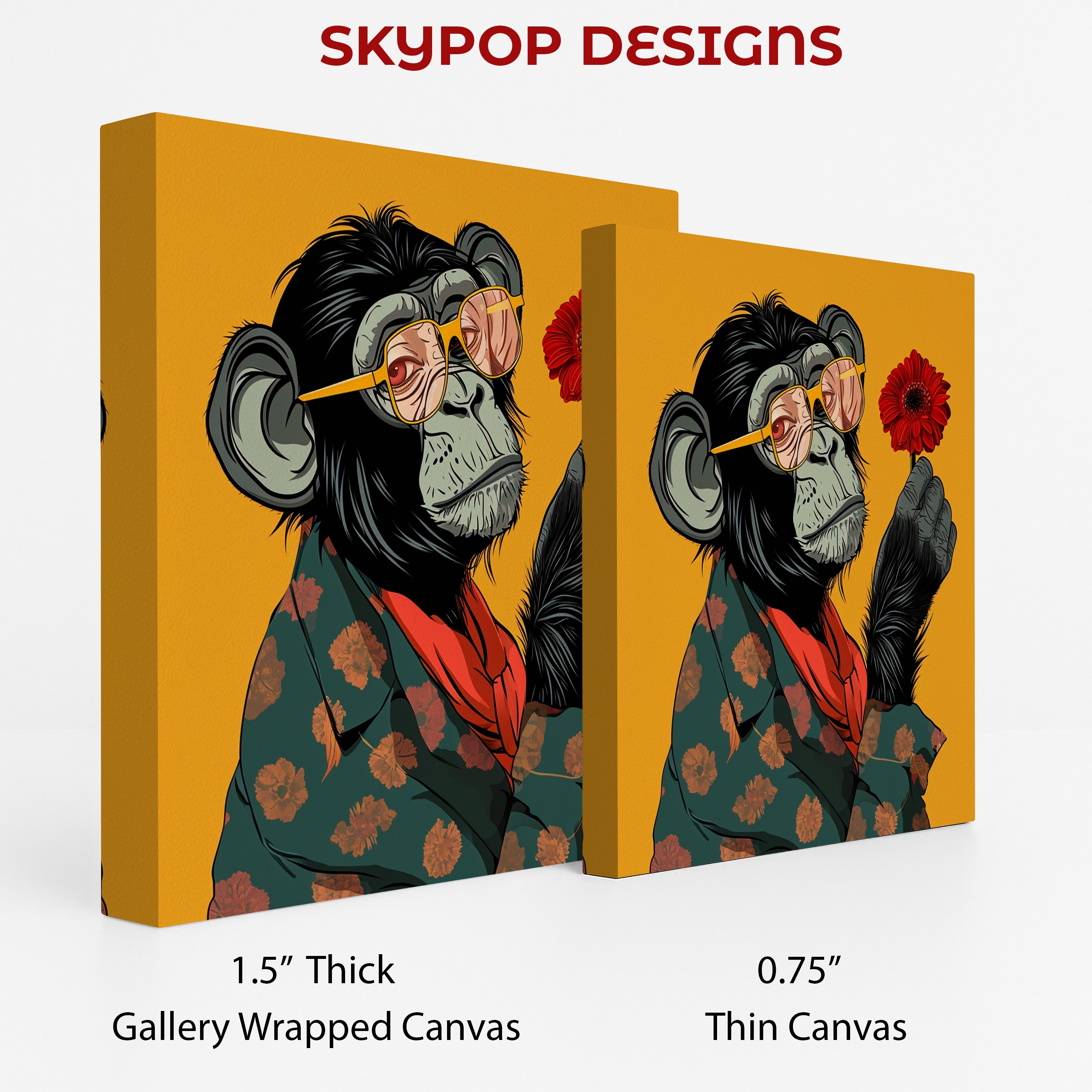 2.jpg Hipster Chimp Art
