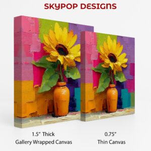 Sunflower Vase Art