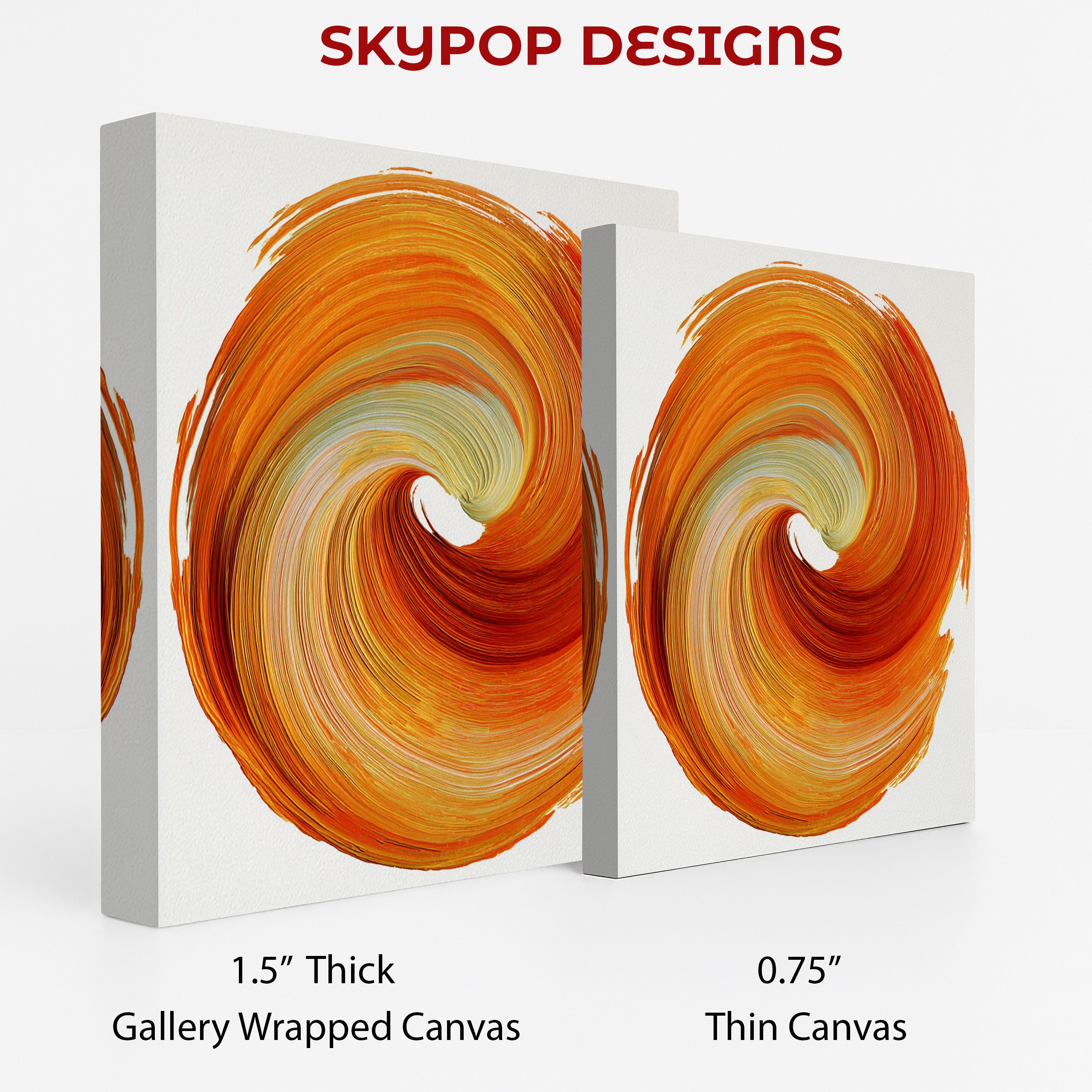 2.jpg Orange Swirl Art
