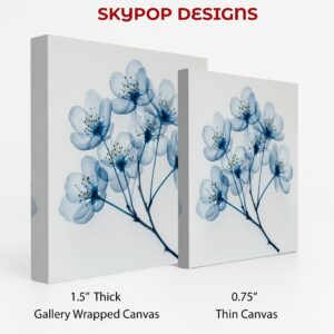 Blue Cherry Blossom Art
