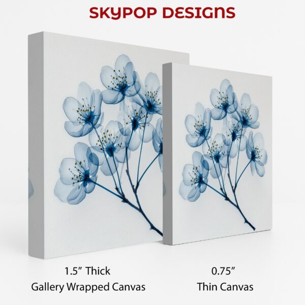 Blue Cherry Blossom Art