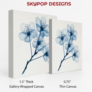 Blue Cherry Blossom Art