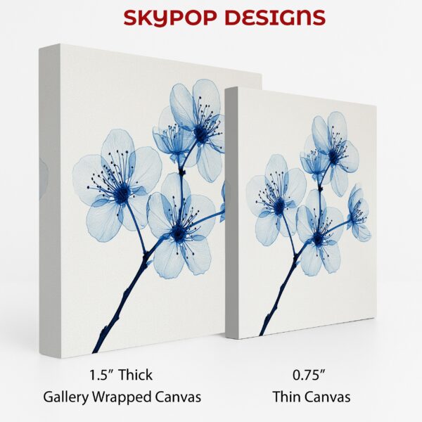 Blue Cherry Blossom Art