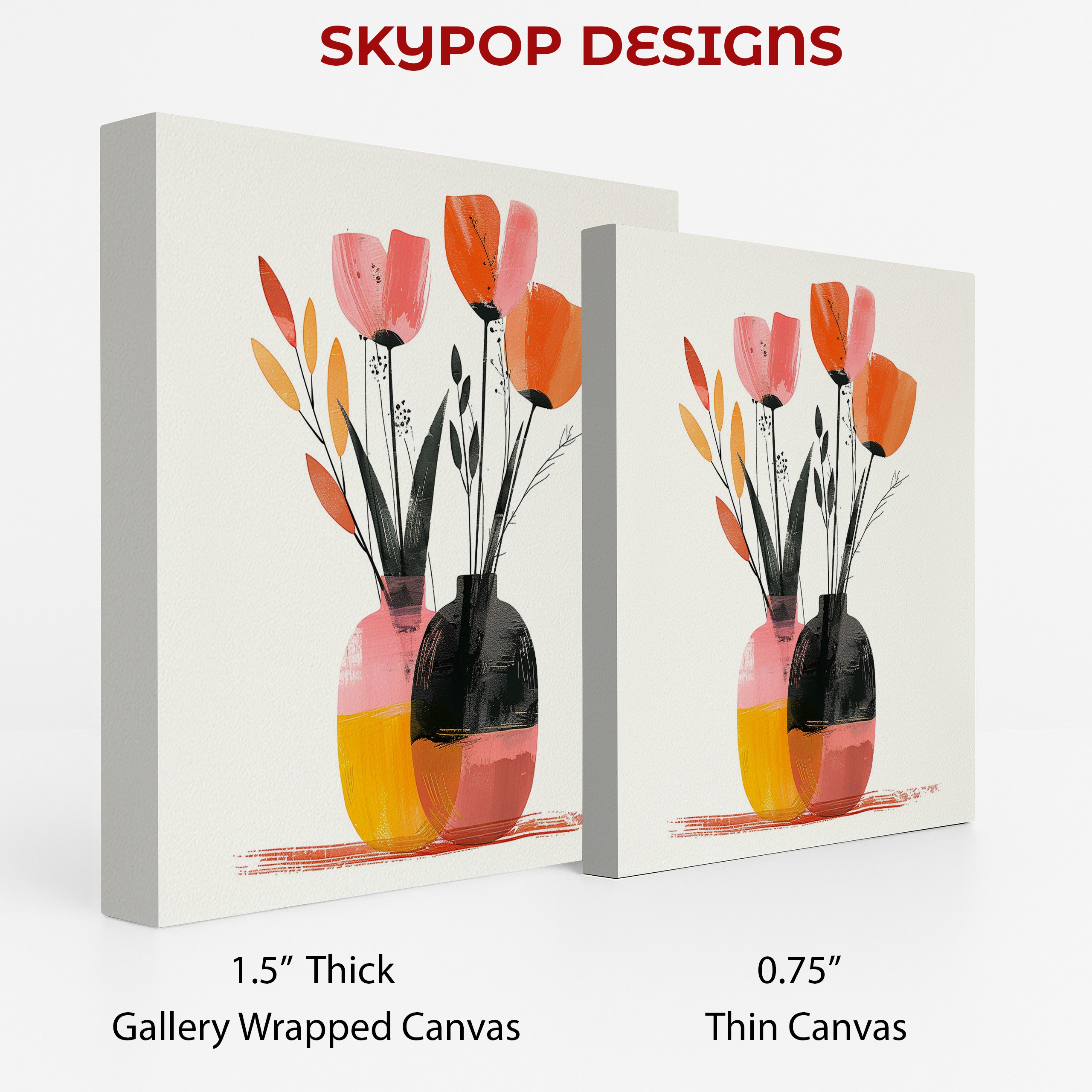 2.jpg Vibrant Tulip Vase Art