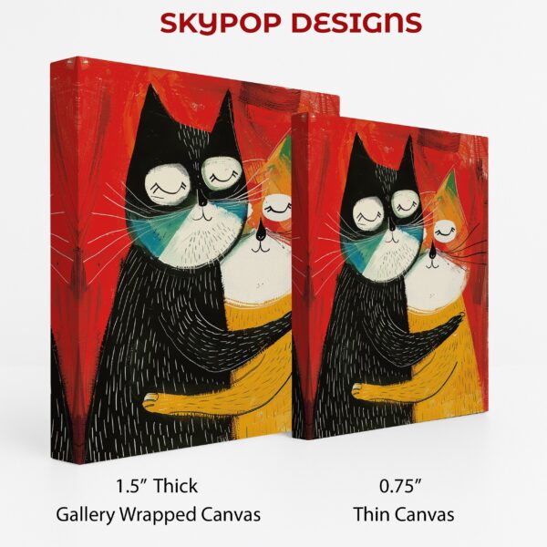 Hugging Cats Art