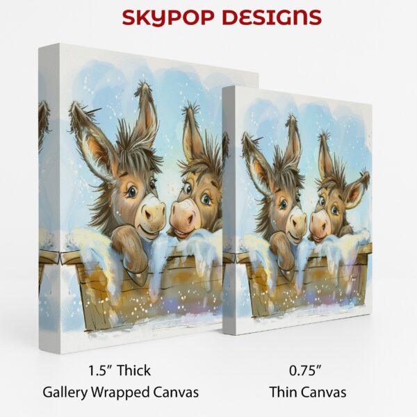 Donkey Friends Winter Art