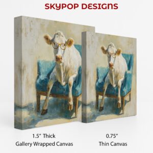 Cow Glasses Art
