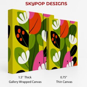 Vibrant Botanical Shapes Art