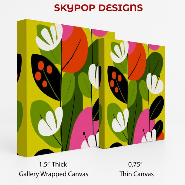 Vibrant Botanical Shapes Art