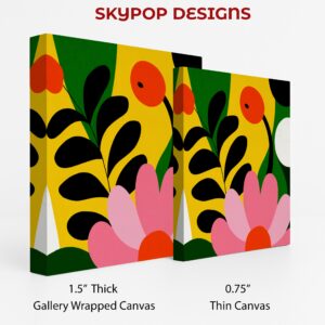 Vibrant Botanical Shapes Art