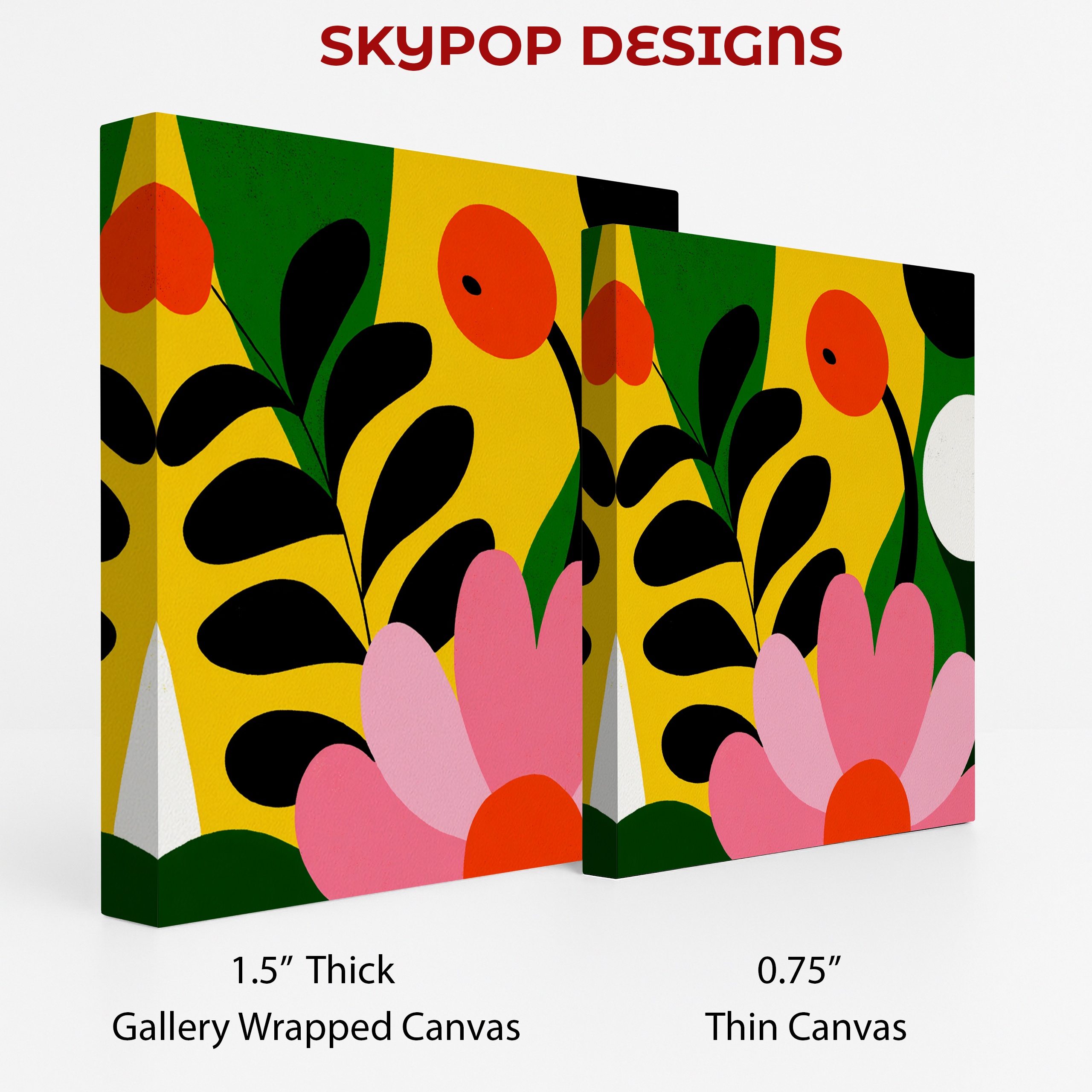 2.jpg Vibrant Botanical Shapes Art
