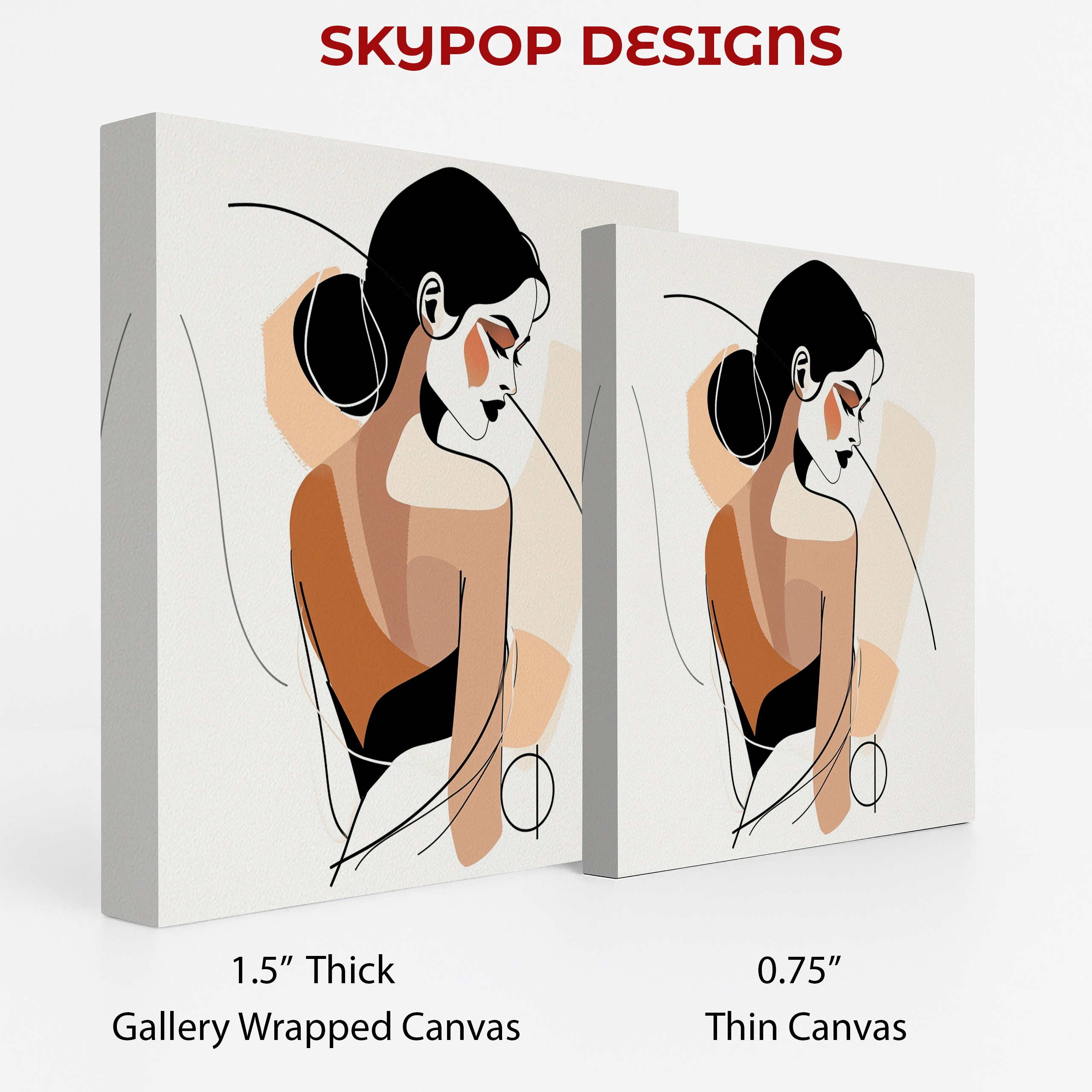 2.jpg Minimalist Woman Profile Art
