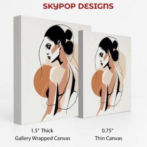 Elegant Profile Line Art