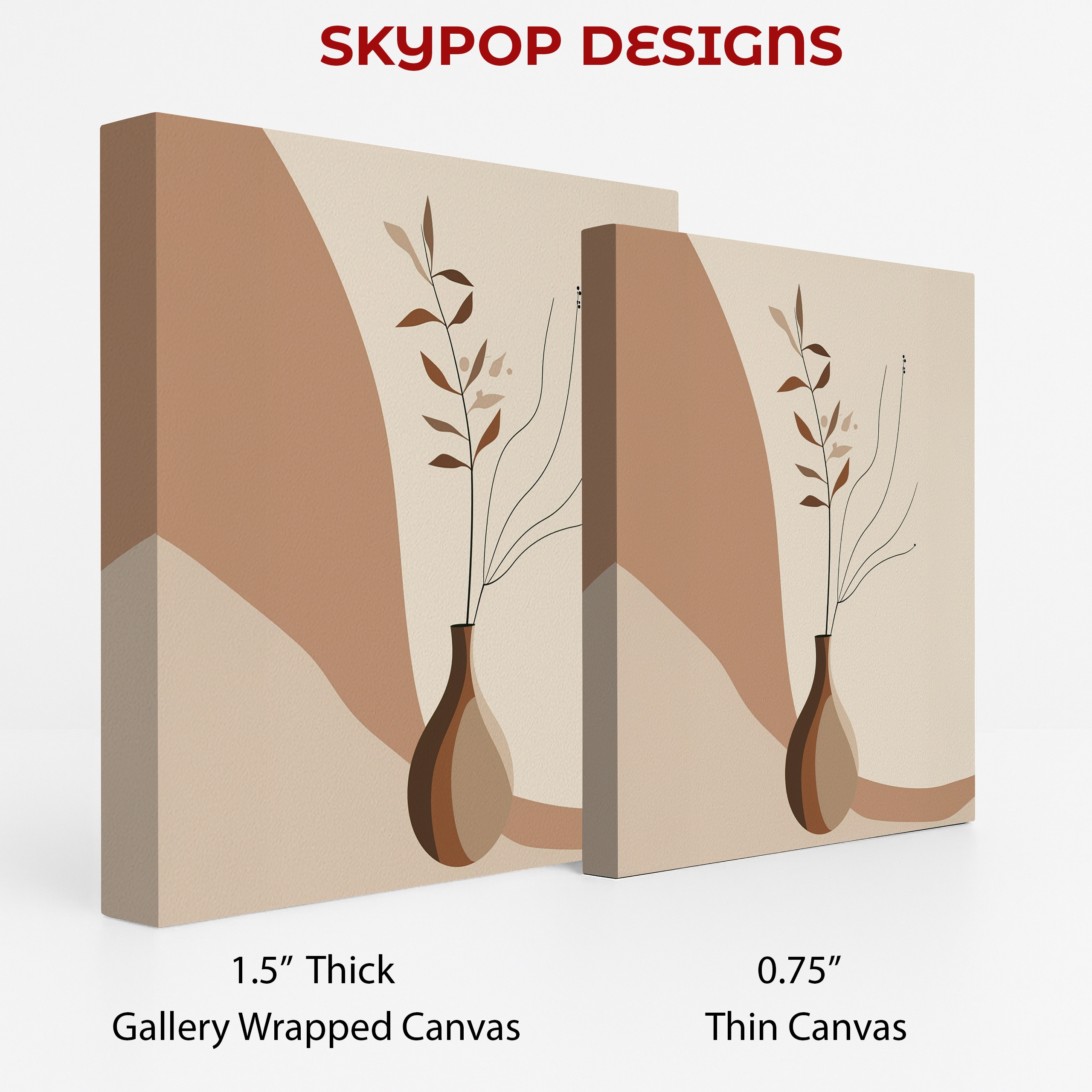2.jpg Minimalist Botanical Vase Art