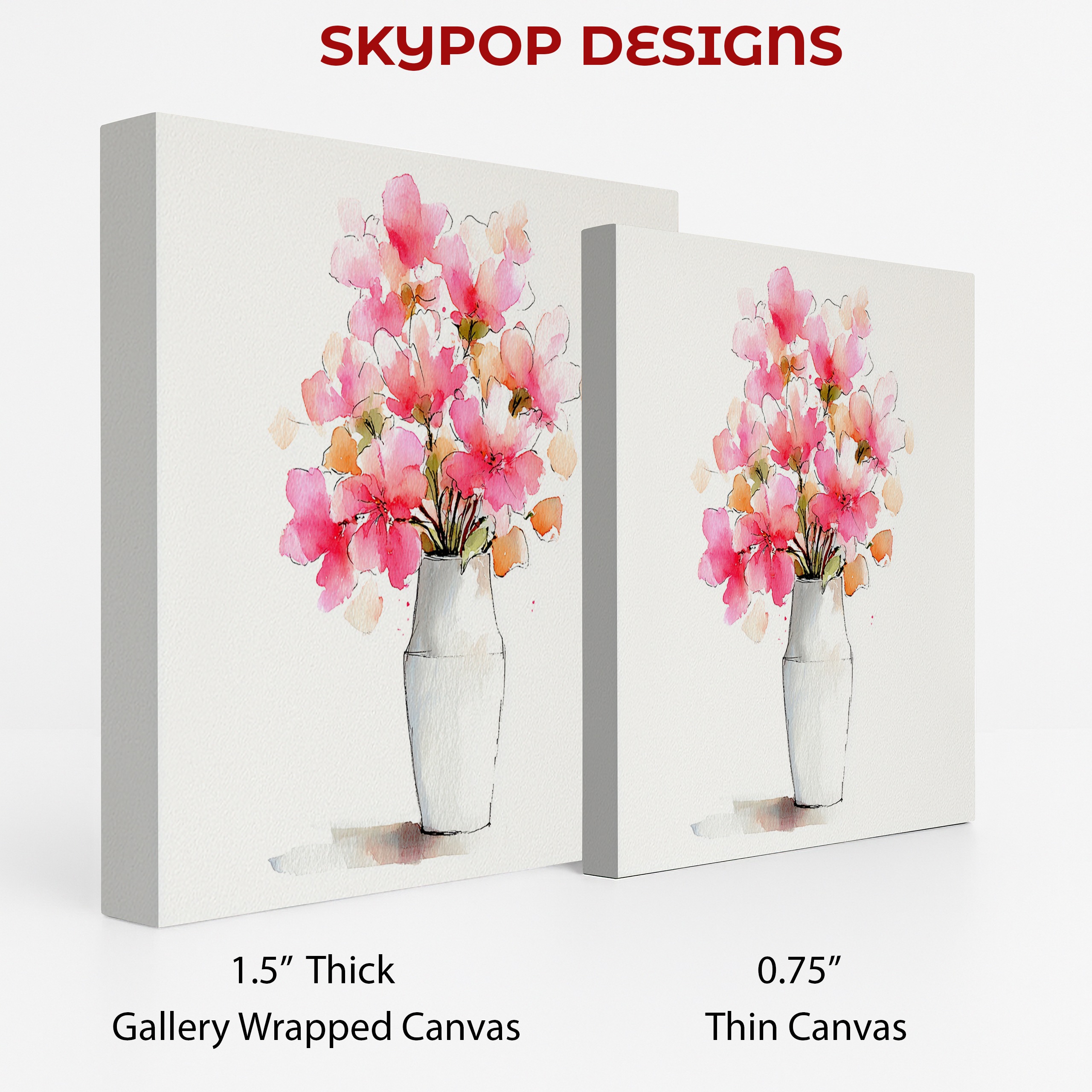 2.jpg Pink Blossoms Vase Art