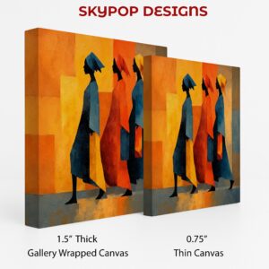 Vibrant Silhouettes Art