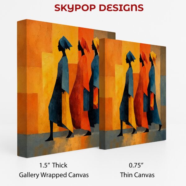Vibrant Silhouettes Art