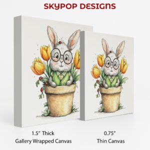 Bunny Flower Pot Art