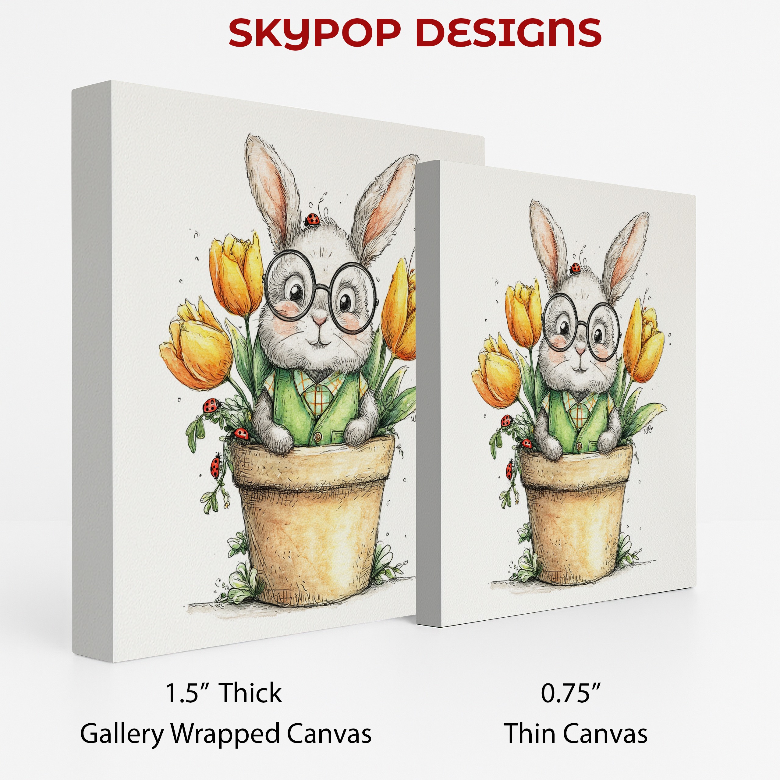 2.jpg Bunny Flower Pot Art