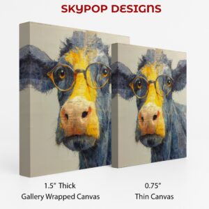 Cow with Glasses Art