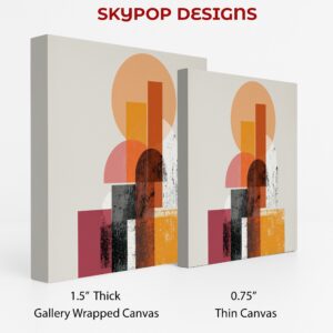 Geometric Sunset Art
