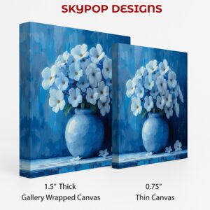 Blue Dogwood Blossoms Art