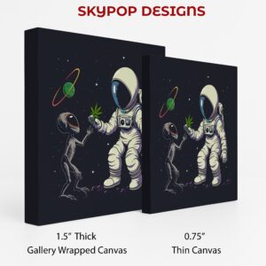Astronaut Alien Encounter Art