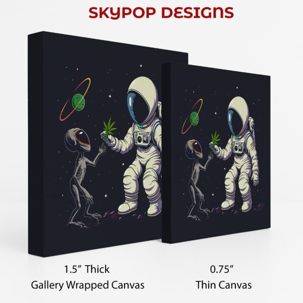 Astronaut Alien Encounter Art
